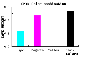 #5C4078 color CMYK mixer