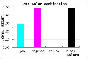 #5C4482 color CMYK mixer