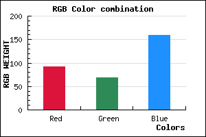 rgb background color #5C459F mixer
