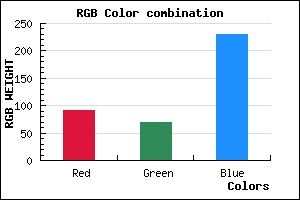 rgb background color #5C45E6 mixer