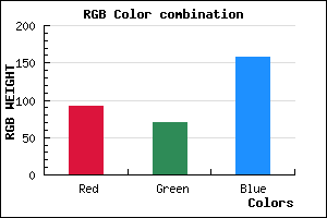rgb background color #5C469E mixer