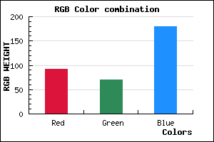rgb background color #5C46B4 mixer