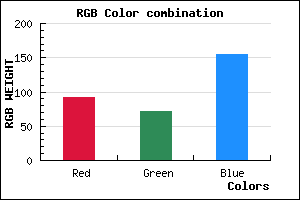 rgb background color #5C479B mixer