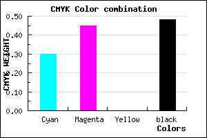 #5C4884 color CMYK mixer