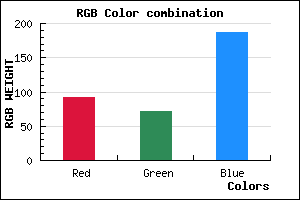 rgb background color #5C48BB mixer