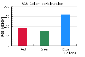 rgb background color #5C4B9F mixer