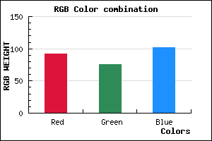 rgb background color #5C4C66 mixer