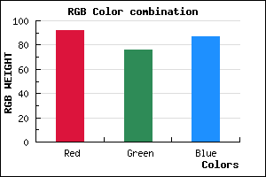 rgb background color #5C4C57 mixer
