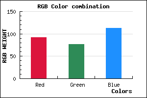 rgb background color #5C4D71 mixer