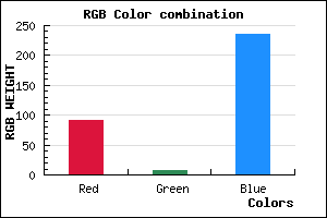 rgb background color #5C08EC mixer