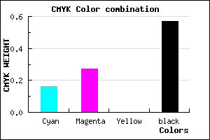 #5C506E color CMYK mixer