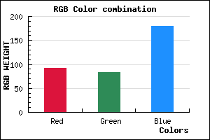 rgb background color #5C53B3 mixer