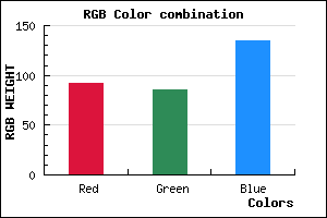 rgb background color #5C5587 mixer