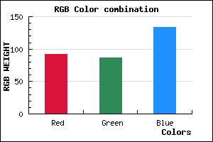 rgb background color #5C5686 mixer