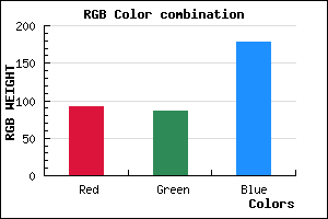 rgb background color #5C56B2 mixer