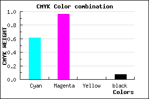 #5C09ED color CMYK mixer