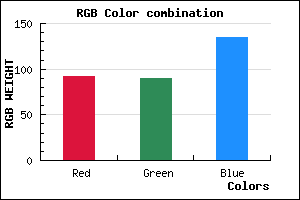 rgb background color #5C5A87 mixer
