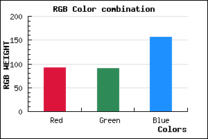 rgb background color #5C5A9C mixer