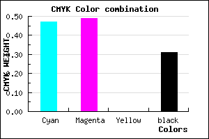 #5C5AAF color CMYK mixer