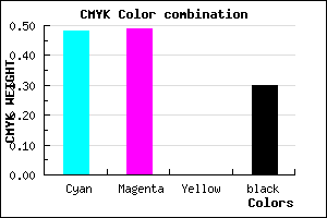 #5C5AB2 color CMYK mixer