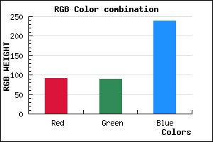 rgb background color #5C5AEF mixer