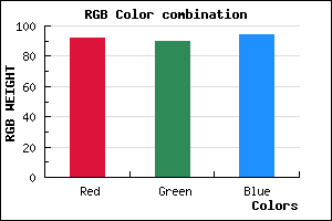 rgb background color #5C5A5E mixer