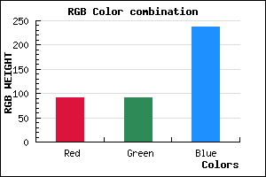 rgb background color #5C5CEE mixer