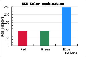 rgb background color #5C5CF4 mixer