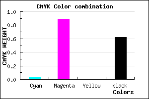 #5D0B60 color CMYK mixer