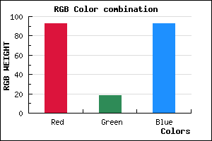 rgb background color #5D125D mixer