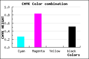 #5D167E color CMYK mixer