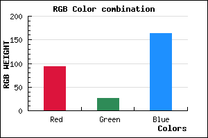rgb background color #5D1BA3 mixer