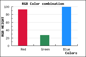 rgb background color #5D1B63 mixer