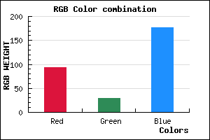 rgb background color #5D1DB1 mixer