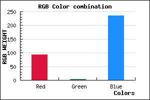 rgb background color #5D03EC mixer