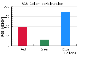 rgb background color #5D1EAE mixer