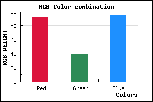 rgb background color #5D285F mixer