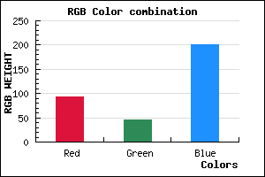 rgb background color #5D2DC9 mixer