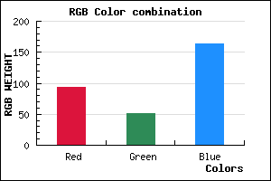 rgb background color #5D33A3 mixer