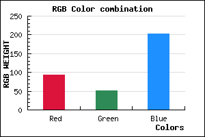 rgb background color #5D33CB mixer
