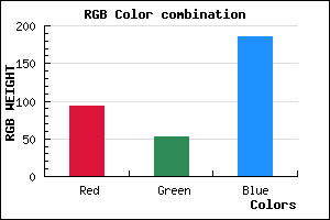 rgb background color #5D34BA mixer