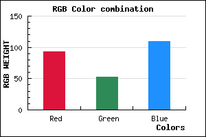 rgb background color #5D356D mixer