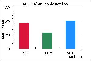 rgb background color #5D3A65 mixer