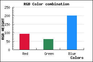 rgb background color #5D3EC9 mixer