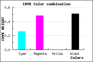 #5D417D color CMYK mixer