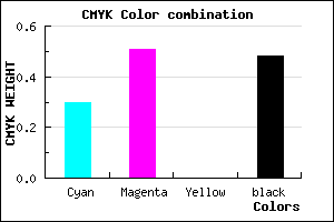 #5D4185 color CMYK mixer