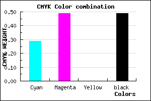 #5D4383 color CMYK mixer