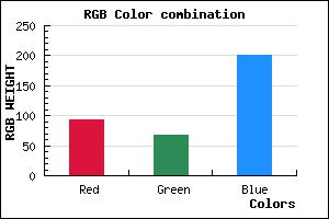 rgb background color #5D43C9 mixer
