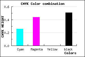 #5D467E color CMYK mixer