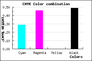#5D4783 color CMYK mixer